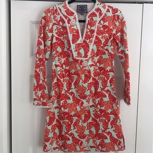 Sail to Sable Monkey Print Stretch Tunic Dress